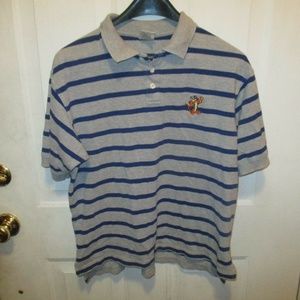 THE DISNEY STORE TIGGER EMBROIDERED POLO MED EUC